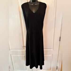 NWT Modamix black faux suede sleeveless dress size 24W